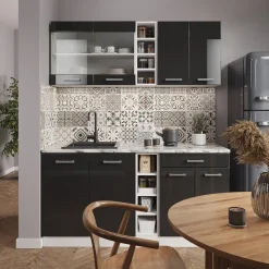 Vicco Küchenregal R-Line, offener Küchenschrank, Weiß, 30 cm ohne Arbeitsplatte