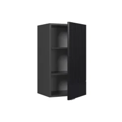 Vicco Küchenschränke Fame-Line, hängender Küchenschrank, Schwarz gestreift, 40 cm