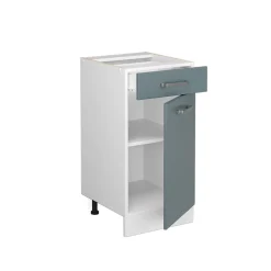 Vicco Küchenunterschrank R-Line, Schubladenschrank für die Küche, Blau-Grau, 40 cm ohne Arbeitsplatte