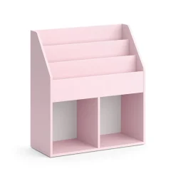 Vicco Kinderregal Rosa Luigi ohne Faltboxen - 72x79x31 cm hergestellt aus Spanplatte - Bücherregal für Familien mit Kids, Cleveres Möbel für kreative Spielstunden