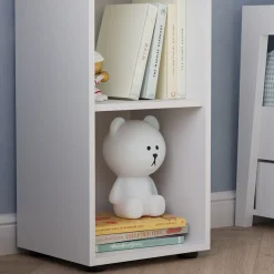 Vicco Kinderregal Weiß Estell 2er-Set - 71x38x32 cm gefertigt aus Spanplatte - Bücherregal für Kinder, platzsparende Lösung für Aufbewahrung