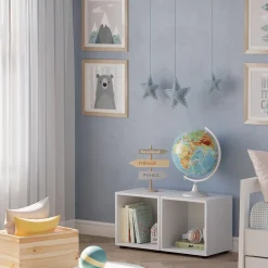 Vicco Kinderregal Weiß Estell 2-er Set - 36x38x32 cm gefertigt aus Spanplatte - Bücherregal für Kinder, platzsparende Lösung für Aufbewahrung