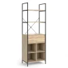 Vicco Kleiderschrank "Enya", Holz, 60 x 180 cm mit Schublade