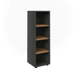 Vicco Midischrank Anthrazit/Artisan Irma 30x95x30 cm - Die Badezimmermöbel, Mehr Ordnung im Badezimmer durch übersichtliche Ablage