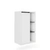 Vicco Midischrank Weiß/Grau Viola 50x86x33 cm - Die Badezimmermöbel, Leichte Reinigung des Bodens dank wandhängender Montage