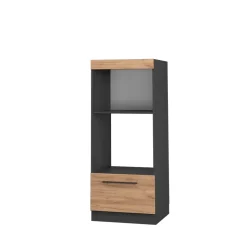 Vicco Mikrowellenschrank "Fame-Line", Goldkraft Eiche, 60 cm offen