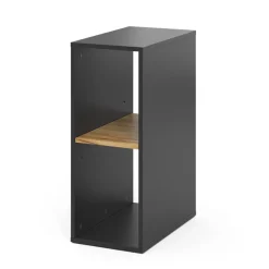 Vicco PC-Schrank "Tomy", Anthrazit/Goldkraft Eiche, 28.5 x 50 cm ,2 Fächer