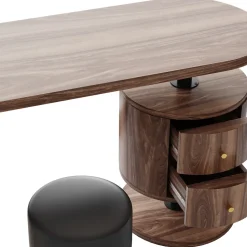 Vicco Schminktisch Eiche rustikal Lara 120x76x50 cm - Der Frisiertisch, Große Tischfläche für Make-up, Schmuck und Styling-Utensilien