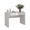 Vicco Schminktisch Weiß Hochglanz/Weiß Annabelle 110x75.5x50 cm - Frisiertisch, Hält täglich genutzte Produkte immer griffbereit
