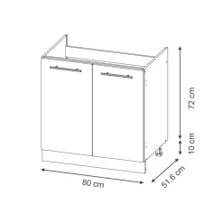 Vicco Spülenunterschrank 