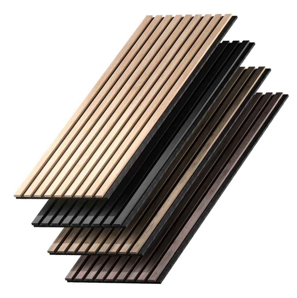 Vicco Wandpaneele "Akustikpaneel", Nussbaum/Braun, 8 Stück