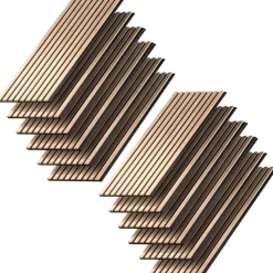 Vicco Wandpaneele "Akustikpaneel", Eiche, 12 Stück