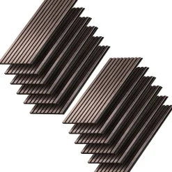 Vicco Wandpaneele "Akustikpaneel", Nussbaum/Braun, 12 Stück