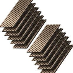 Vicco Wandpaneele "Akustikpaneel", Nussbaum, 12 Stück