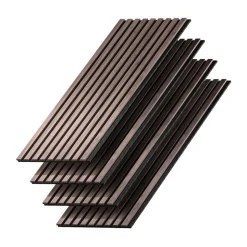 Vicco Wandpaneele "Akustikpaneel", Nussbaum/Braun, 4 Stück