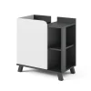 Vicco Waschbeckenunterschrank Anthrazit/Weiß Karen 60x65x35 cm - Unterschrank für das Badezimmer, Grifflose Fronten für eine moderne Optik