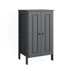 Vitalispa Kinderkleiderschrank Grau Ajaton - 70x121x53 cm aus Spanplatte - Kinderregal für Kinder und Teenager, praktische Lösung für gut organisierte Räume