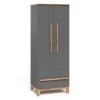 Vitalispa Kinderkleiderschrank Grau/Artisan 70 x 186.8 cm, Malia