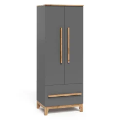 Vitalispa Kinderkleiderschrank Grau/Artisan 70 x 186.8 cm, Malia
