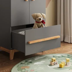 Vitalispa Kinderkleiderschrank Grau/Artisan 70 x 186.8 cm, Malia