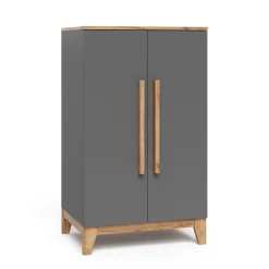 Vitalispa Kinderkleiderschrank Grau/Artisan 70 x 120 cm, Malia