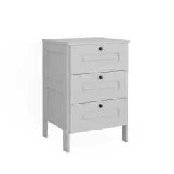 Vitalispa Kommode Weiß Ajaton - 60x88x53 cm gefertigt aus Spanplatte - Die Kommode mit Schubladen für Kinder und Teenager, für den schnellen Zugriff auf das Wesentliche