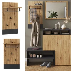 Wandgarderobe Selena Anthrazit 44 x 83 cm Vicco