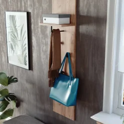 Wandgarderobe Siri Goldkraft Eiche 36 x 135 cm Vicco