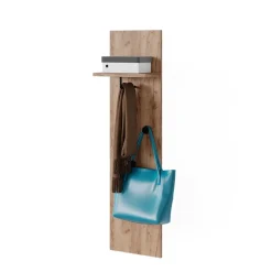 Wandgarderobe Siri Goldkraft Eiche 36 x 135 cm Vicco