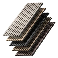 Wandpaneele Akustikpaneel Braun 8 Stück Vicco