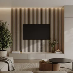 Wandpaneele Akustikpaneel Braun 4 Stück Vicco