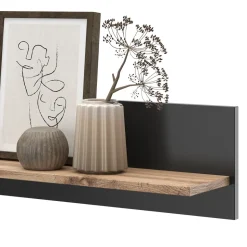 Wandregal Amber Eiche Wotan 100 x 20 cm wandhalterung Vicco