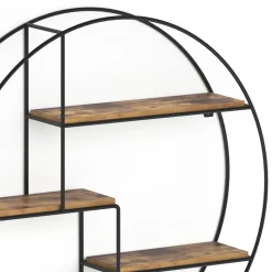 Wandregal Fyrk Antikholz 55 x 55 cm Rund Vicco