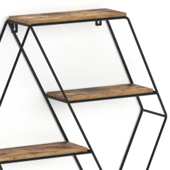 Wandregal Fyrk Antikholz 51 x 52 cm Eckform Vicco