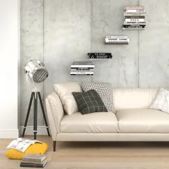 Wandregal Ghost Grau 12.5 x 9 cm 4er Set Vicco