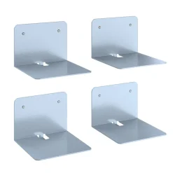 Wandregal Ghost Grau 12.5 x 9 cm 4er Set Vicco