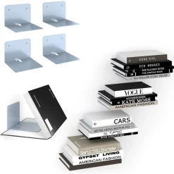 Wandregal Ghost Grau 12.5 x 9 cm 4er Set Vicco