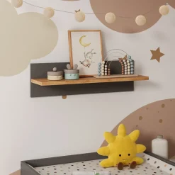 Wandregal Kinderzimmer Malia Grau/Artisan 70 x 20 cm Vitalispa