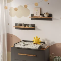 Wandregal Kinderzimmer Malia Grau/Artisan 70 x 20 cm Vitalispa