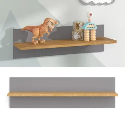 Wandregal Malia Grau 70 x 20 cm Vitalispa