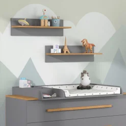 Wandregal Malia Grau 70 x 20 cm Vitalispa