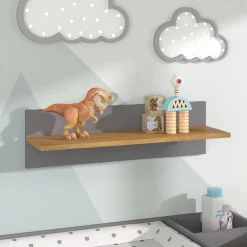 Wandregal Malia Grau 70 x 20 cm Vitalispa