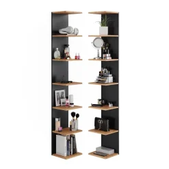 Wandregal Paolo Anthrazit 30 x 190 cm 2er Set Vicco