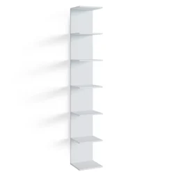 Wandregal Paolo Weiß 30 x 190 cm mit 6 offenen Fächern Vicco