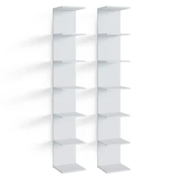 Wandregal Paolo Weiß 30 x 190 cm 2er Set Vicco