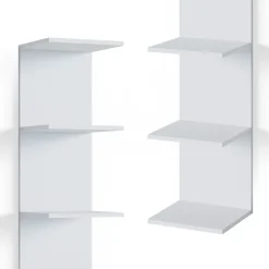 Wandregal Paolo Weiß 30 x 190 cm 2er Set Vicco