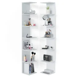 Wandregal Paolo Weiß 30 x 190 cm 2er Set Vicco