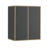 Wandschrank Tetrix Anthrazit 63 x 75 cm mit 2 Türen Vicco