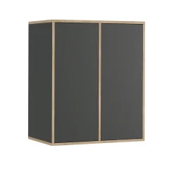 Wandschrank Tetrix Anthrazit 63 x 75 cm mit 2 Türen Vicco