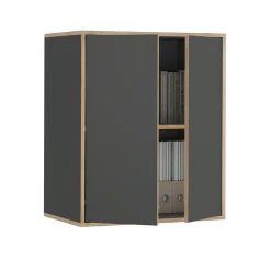Wandschrank Tetrix Anthrazit 63 x 75 cm mit 2 Türen Vicco